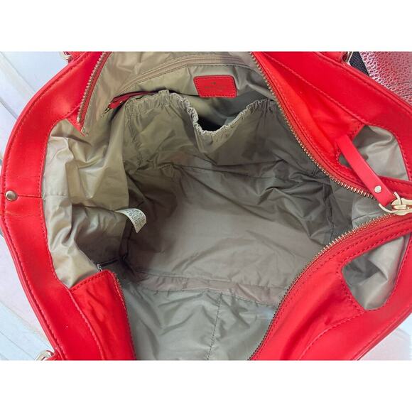 KATE SPADE LARGE ORANGE DIAPER BAG WITH CHANGING PAD (ASIS) - Picture 13 of 16